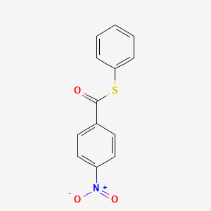 molecular formula C13H9NO3S B15350699 S-Phenyl p-nitrothiobenzoate CAS No. 3128-43-6