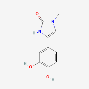 molecular formula C10H10N2O3 B15350712 4-(3,4-Dihydroxy-phenyl)-1-methyl-1,3-dihydro-imidazol-2-one 