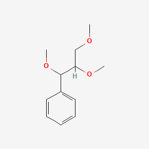 molecular formula C12H18O3 B15350724 (1,2,3-Trimethoxypropyl)benzene CAS No. 20637-31-4