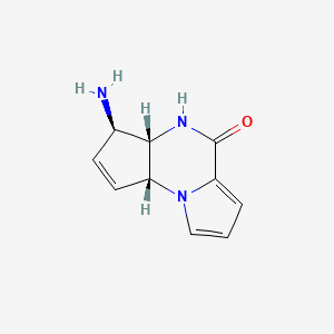 molecular formula C10H11N3O B15350783 (2R,5R,6S)-5-amino-1,7-diazatricyclo[7.3.0.02,6]dodeca-3,9,11-trien-8-one 