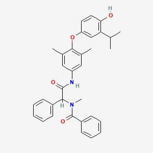 N-(2-{[4-(4-Hydroxy-3-isopropylphenoxy)-3,5-dimethylphenyl]amino}-2-oxo-1-phenylethyl)-N-methylbenzamide