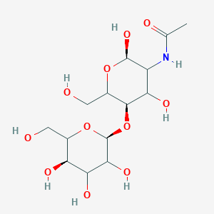 molecular formula C14H25NO11 B15350811 N-[(2R,5R)-2,4-dihydroxy-6-(hydroxymethyl)-5-[(2S,5R)-3,4,5-trihydroxy-6-(hydroxymethyl)oxan-2-yl]oxyoxan-3-yl]acetamide 