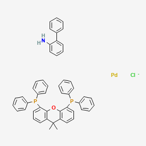 molecular formula C51H43ClNOP2Pd- B15350916 XantPhos-Pd-G2 