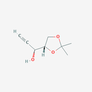 molecular formula C8H12O3 B15350923 (3R,4s)-4,5-isopropylidene-pent-2-yn-3-ol 