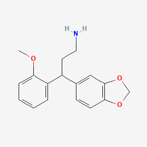 3-Benzo[1,3]dioxol-5-yl-3-(2-methoxy-phenyl)-propylamine