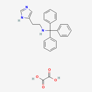 2-(1H-imidazol-5-yl)-N-tritylethanamine;oxalic acid