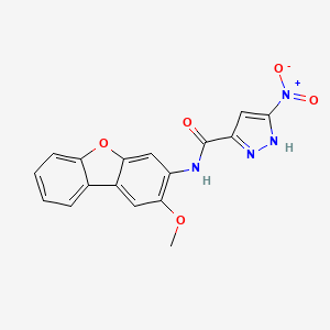 N-(2-methoxydibenzo[b,d]furan-3-yl)-3-nitro-1H-pyrazole-5-carboxamide