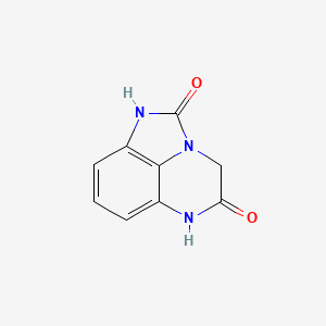 molecular formula C9H7N3O2 B15351061 4H-Imidazo[1,5,4-DE]quinoxaline-2,5(1H,6H)-dione CAS No. 41740-54-9