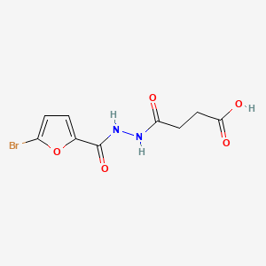 4-{2-[(5-Bromofuran-2-yl)carbonyl]hydrazinyl}-4-oxobutanoic acid