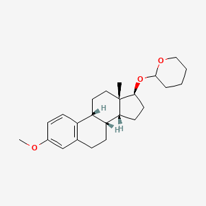 molecular formula C24H34O3 B15351155 2-[[(8R,9R,13S,14R,17S)-3-methoxy-13-methyl-6,7,8,9,11,12,14,15,16,17-decahydrocyclopenta[a]phenanthren-17-yl]oxy]oxane 