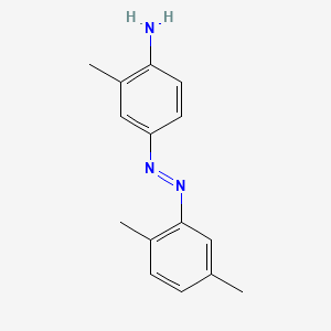 molecular formula C15H17N3 B15351163 4-(2,5-Xylylazo)-o-toluidine CAS No. 61931-72-4