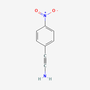 molecular formula C8H6N2O2 B15351190 (4-Nitrophenyl)ethyn-1-amine CAS No. 474661-41-1