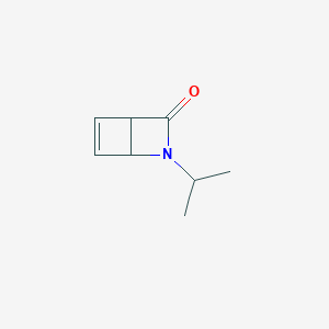 molecular formula C8H11NO B15351223 5-Isopropyl-5-azabicyclo(2.2.0)hex-2-ene-6-one 