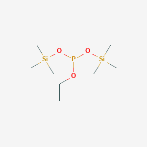 molecular formula C8H23O3PSi2 B15351236 Ethyl bis(trimethylsilyl) phosphite CAS No. 39059-59-1