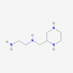 molecular formula C7H18N4 B15351246 N~1~-[(Piperazin-2-yl)methyl]ethane-1,2-diamine CAS No. 342886-89-9