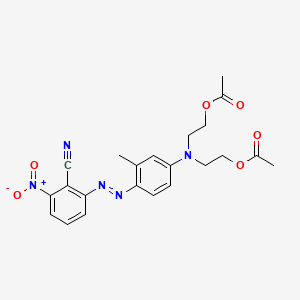 2-[[4-[(2-Cyano-3-nitrophenyl)azo]-m-tolyl](2-acetoxyethyl)amino]ethyl acetate