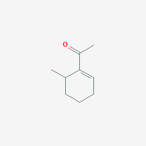 molecular formula C9H14O B15351303 1-(6-Methylcyclohexen-1-yl)ethanone 