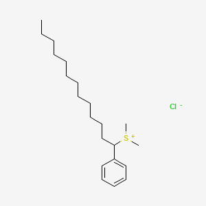 molecular formula C21H37ClS B15351373 (Dodecylbenzyl)dimethylsulfonium chloride 