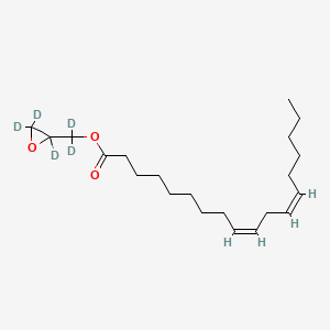 molecular formula C21H36O3 B15351378 [dideuterio-(2,3,3-trideuteriooxiran-2-yl)methyl] (9Z,12Z)-octadeca-9,12-dienoate 