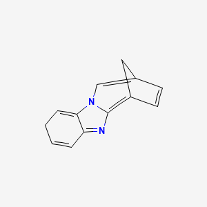 molecular formula C13H10N2 B15351398 6,9-Methano-2H-azepino[1,2-a]benzimidazole(9CI) CAS No. 42315-58-2