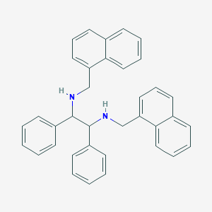 molecular formula C36H32N2 B15351423 [(naphthalen-1-yl)methyl][(1R,2R)-2-{[(naphthalen-1-yl)methyl]amino}-1,2-diphenylethyl]amine 