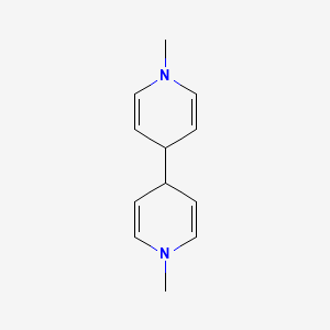 molecular formula C12H16N2 B15351453 4,4'-Bipyridine, 1,1',4,4'-tetrahydro-1,1'-dimethyl- CAS No. 16968-09-5