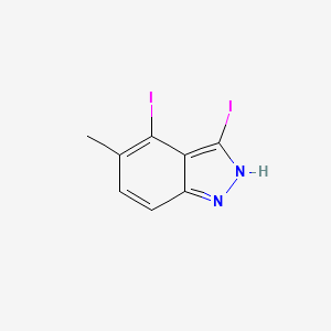 molecular formula C8H6I2N2 B15351510 3,4-Diiodo-5-methyl-1H-indazole 