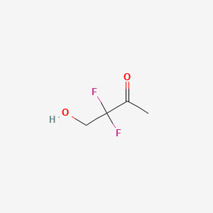 molecular formula C4H6F2O2 B15351535 3,3-Difluoro-4-hydroxybutan-2-one 