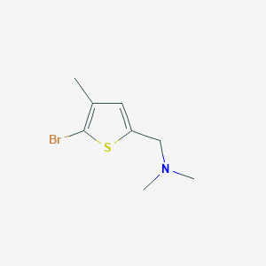 molecular formula C8H12BrNS B15351545 1-(5-bromo-4-methylthiophen-2-yl)-N,N-dimethylmethanamine 