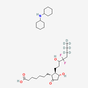 molecular formula C32H57F2NO5 B15351547 15-Hydroxy Lubiprostone Dicyclohexylammonium Salt-d7 