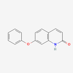 molecular formula C15H11NO2 B15351563 7-Phenoxyquinolin-2(1H)-one 