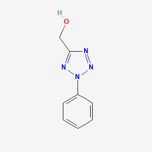 molecular formula C8H8N4O B15351585 2-Phenyl-5-(hydroxymethyl)tetrazole 