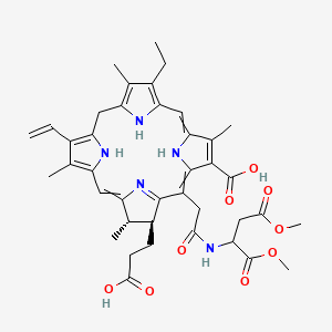 molecular formula C40H47N5O9 B15351589 O-Methyl-talaporfin 