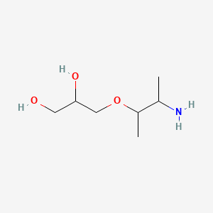 molecular formula C7H17NO3 B15351596 1,2-Propanediol, 3-(2-amino-1-methylpropoxy)- 