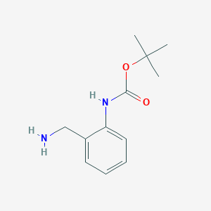 molecular formula C12H18N2O2 B153517 叔丁基N-(2-氨基甲基苯基)氨基甲酸酯 CAS No. 849020-94-6