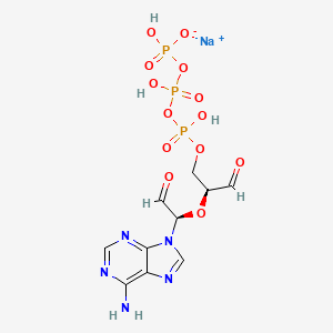 molecular formula C10H13N5NaO13P3 B15351725 Adenosine 5'-triphosphate-2',3'-dialdehyde 