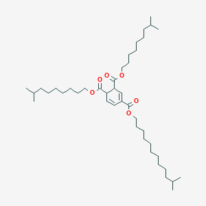 molecular formula C42H74O6 B15351735 1,2-Bis-isodecyl-4-isotridecyl Trimellitate 