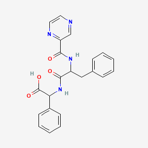 2-Phenyl-2-(3-phenyl-2-(pyrazine-2-carboxamido)propanamido)acetic Acid