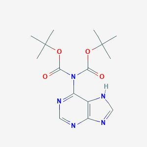 molecular formula C15H21N5O4 B153518 叔丁基-N-叔丁氧羰基-N-(7H-嘌呤-6-基)氨基甲酸酯 CAS No. 309947-86-2