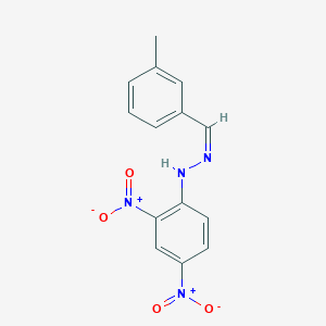 molecular formula C14H12N4O4 B15351843 m-Tolualdehyd-2,4-dinitrophenylhydrazone 