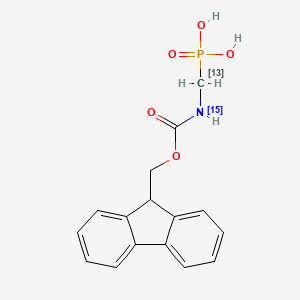 (9H-fluoren-9-ylmethoxycarbonyl(15N)amino)(113C)methylphosphonic acid