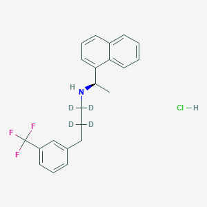 molecular formula C22H23ClF3N B15351893 Cinacalcet-d4 Hydrochloride 