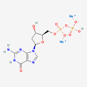 molecular formula C10H13N5Na2O10P2 B15351897 2'-Deoxyguanosine-5'-diphosphate disodium salt 