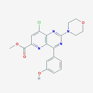 Methyl 8-chloro-4-(3-hydroxyphenyl)-2-morpholin-4-ylpyrido[3,2-d]pyrimidine-6-carboxylate