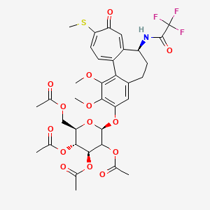 N-Desacetyl-2,3,4-tri-O-acetyl Thiocolchicoside-N-2,2,2-trifluoroacetaldehyde