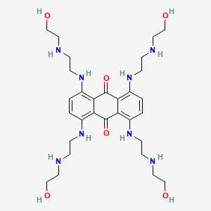 molecular formula C30H48N8O6 B15351971 1,4,5,8-Tetrakis[[2-[(2-hydroxyethyl)amino]ethyl]amino]-9,10-anthracenedione 