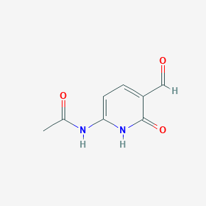 molecular formula C8H8N2O3 B15351993 N-(5-Formyl-6-oxo-1,6-dihydropyridin-2-yl)acetamide CAS No. 138060-98-7