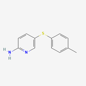 5-[(4-Methylphenyl)sulfanyl]pyridin-2-amine