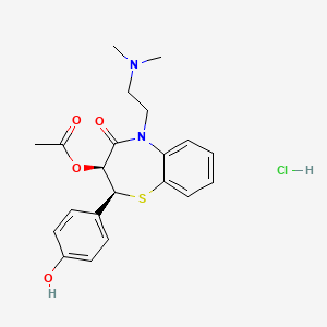 molecular formula C21H25ClN2O4S B15352071 O-Desmethyl Diltiazem Hydrochloride 