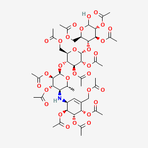 molecular formula C49H67NO30 B15352092 Acarbose Dodeca-acetate 